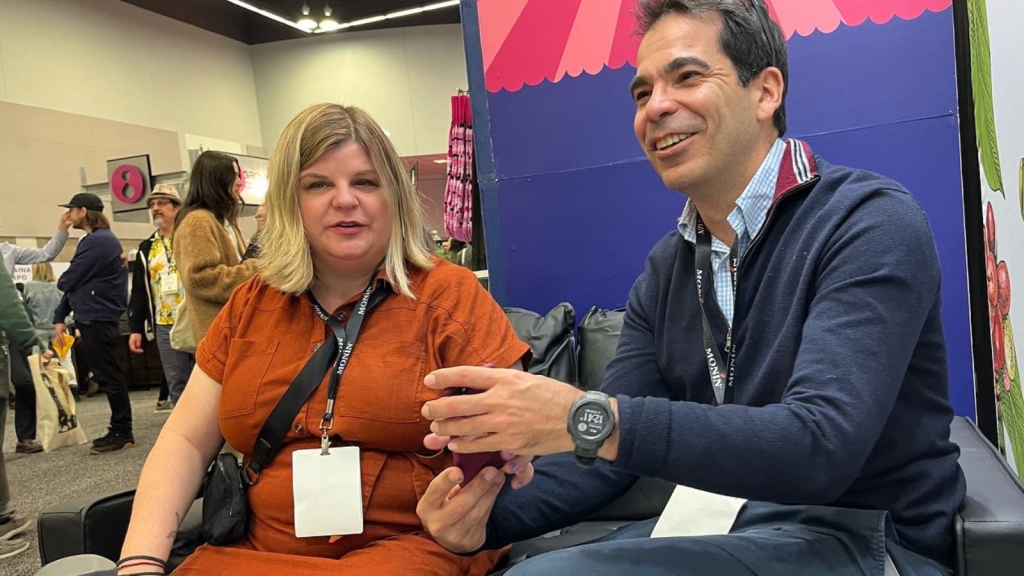 Sebastian Pinzon, GM of Carcafe, with Cyndi from the GO Team