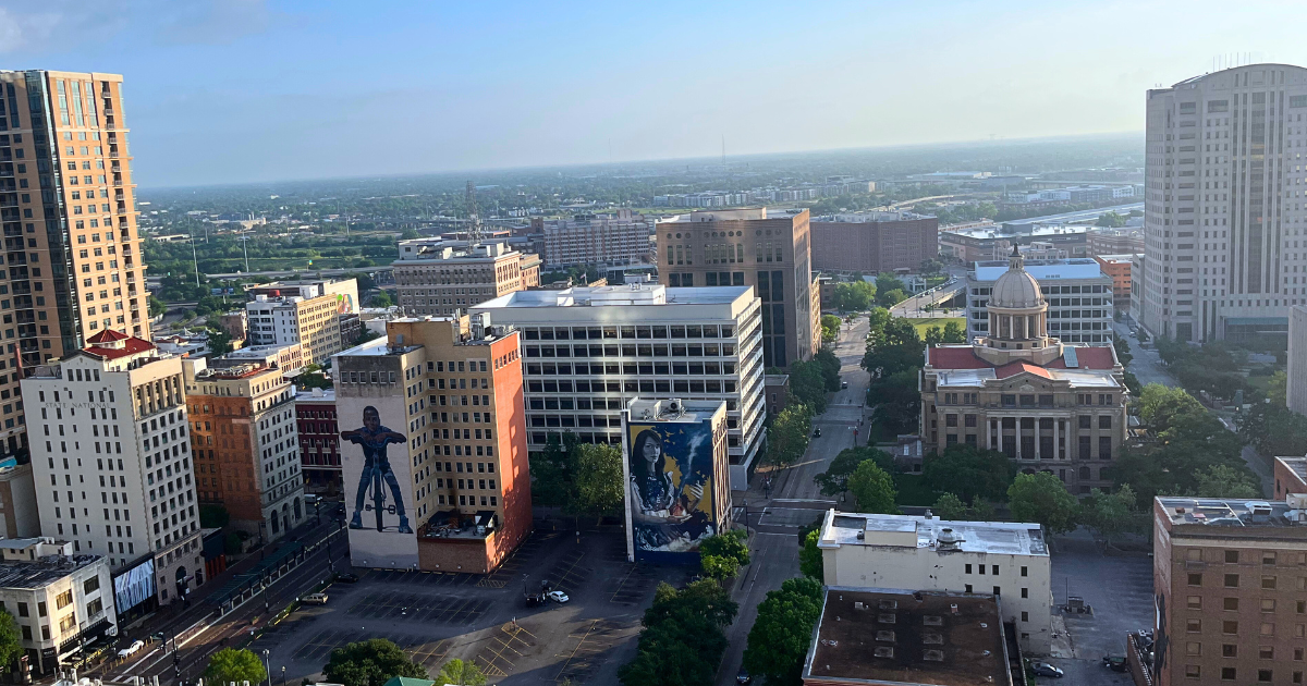 Houston, Texas cityscape hosting Coffee EXPO